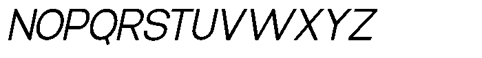 Elvara Sans Light Semi Expanded Italic Font UPPERCASE