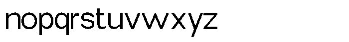 Elvara Sans Light Semi Expanded Font LOWERCASE