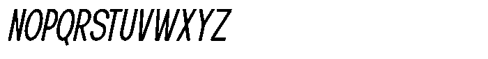 Elvara Sans Light Ultra Condensed Italic Font UPPERCASE