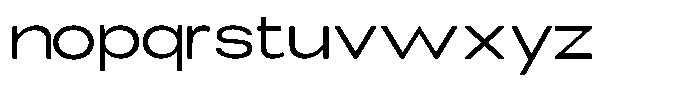 Elvara Sans Light Ultra Expanded Font LOWERCASE