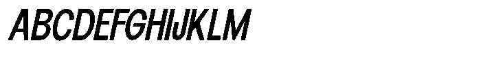 Elvara Sans Medium Condensed Italic Font UPPERCASE