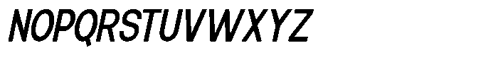 Elvara Sans Medium Condensed Italic Font UPPERCASE