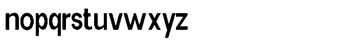Elvara Sans Medium Condensed Font LOWERCASE