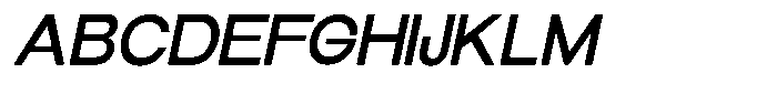 Elvara Sans Medium Expanded Italic Font