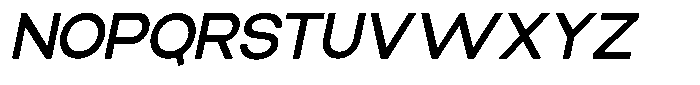 Elvara Sans Medium Expanded Italic Font UPPERCASE