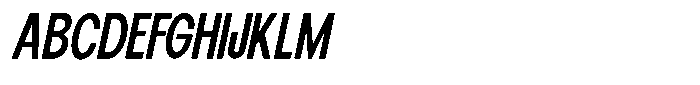 Elvara Sans Medium Extra Condensed Italic Font UPPERCASE