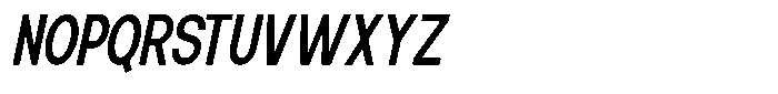 Elvara Sans Medium Extra Condensed Italic Font UPPERCASE