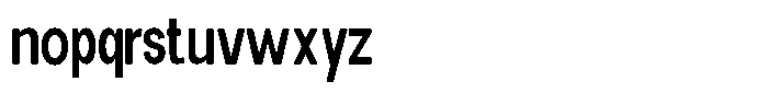 Elvara Sans Medium Extra Condensed Font LOWERCASE