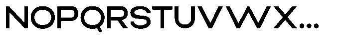 Elvara Sans Medium Extra Expanded Font UPPERCASE
