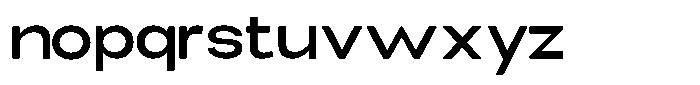 Elvara Sans Medium Extra Expanded Font LOWERCASE