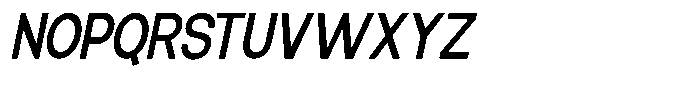 Elvara Sans Medium Semi Condensed Italic Font UPPERCASE
