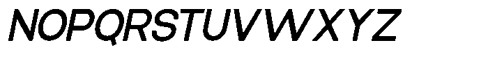 Elvara Sans Medium Semi Expanded Italic Font UPPERCASE