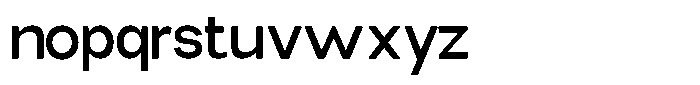 Elvara Sans Medium Semi Expanded Font LOWERCASE
