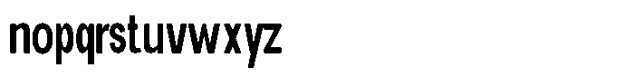Elvara Sans Medium Ultra Condensed Font LOWERCASE