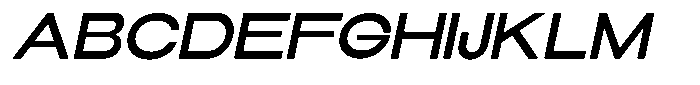 Elvara Sans Medium Ultra Expanded Italic Font