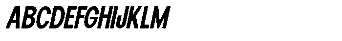 Elvara Sans Sem Bold Extra Condensed Italic Font UPPERCASE