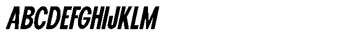 Elvara Sans Sem Bold Ult Condensed Italic Font UPPERCASE