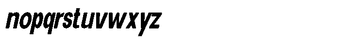 Elvara Sans Sem Bold Ult Condensed Italic Font LOWERCASE