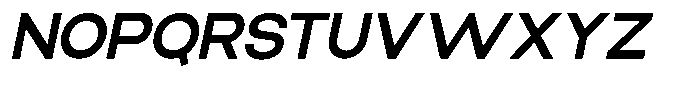 Elvara Sans Semi Bold Expanded Italic Font UPPERCASE