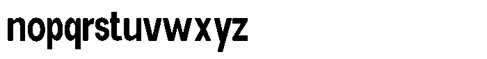 Elvara Sans Semi Bold Extra Condensed Font LOWERCASE