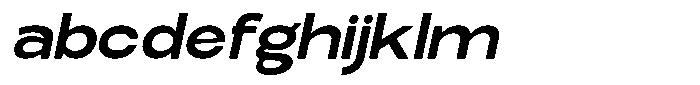 Elvara Sans Semi Bold Extra Expanded Italic FONT
