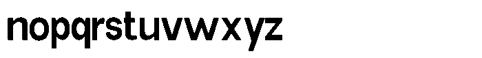 Elvara Sans Semi Bold Semi Condensed Font LOWERCASE