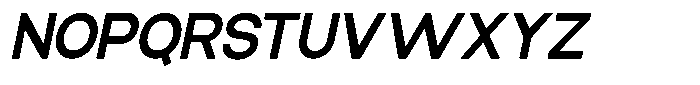 Elvara Sans Semi Bold Semi Expanded Italic Font UPPERCASE