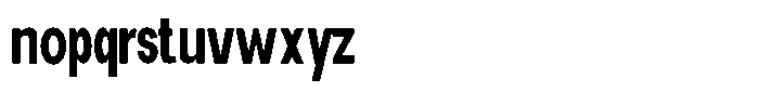 Elvara Sans Semi Bold Ultra Condensed Font LOWERCASE
