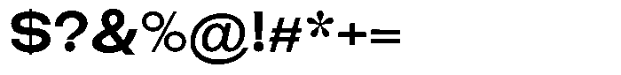 Elvara Sans Semi Bold Ultra Expanded Font OTHER CHARS