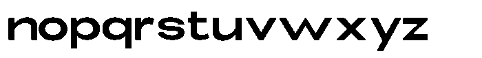 Elvara Sans Semi Bold Ultra Expanded Font LOWERCASE