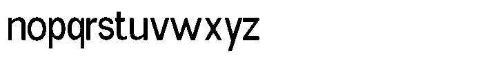 Elvara Sans Semi Condensed Font LOWERCASE