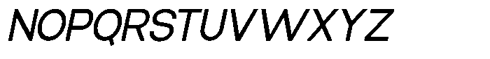 Elvara Sans Semi Expanded Italic Font UPPERCASE