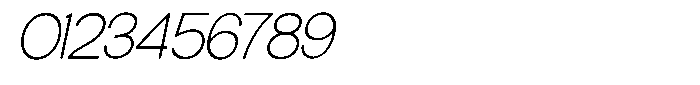 Elvara Sans Thin Expanded Italic Font OTHER CHARS