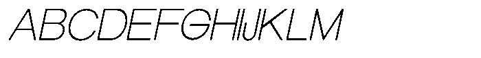 Elvara Sans Thin Expanded Italic Font UPPERCASE
