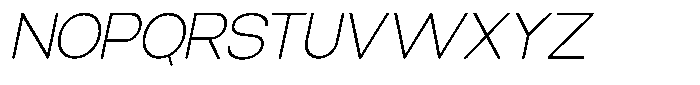 Elvara Sans Thin Expanded Italic Font UPPERCASE
