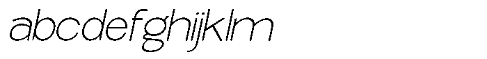 Elvara Sans Thin Expanded Italic FONT