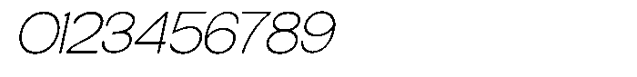 Elvara Sans Thin Extra Expanded Italic Font OTHER CHARS