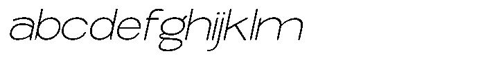 Elvara Sans Thin Extra Expanded Italic FONT