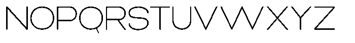 Elvara Sans Thin Extra Expanded Font UPPERCASE