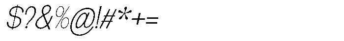 Elvara Sans Thin Italic Font OTHER CHARS