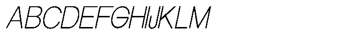 Elvara Sans Thin Semi Expanded Italic Font