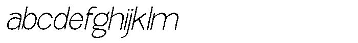 Elvara Sans Thin Semi Expanded Italic FONT