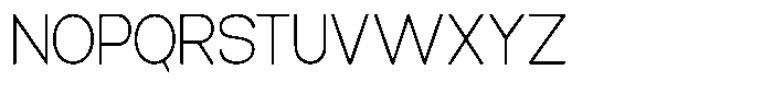 Elvara Sans Thin Semi Expanded Font UPPERCASE