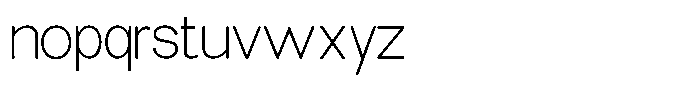 Elvara Sans Thin Semi Expanded Font LOWERCASE