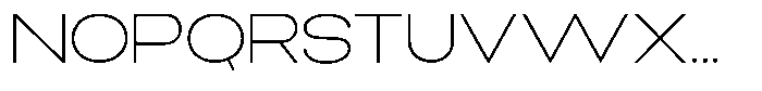 Elvara Sans Thin Ultra Expanded Font UPPERCASE
