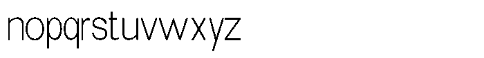 Elvara Sans Thin Font LOWERCASE