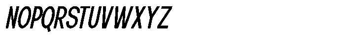 Elvara Sans Ultra Condensed Italic Font UPPERCASE