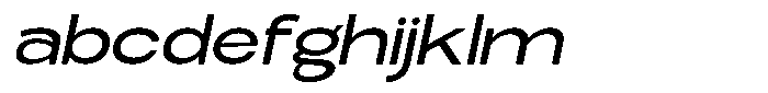 Elvara Sans Ultra Expanded Italic FONT