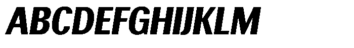 Elvarion Black Condensed Oblique Font UPPERCASE