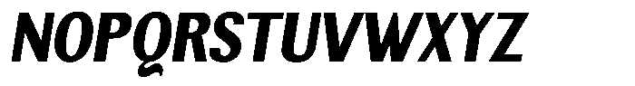 Elvarion Black Condensed Oblique Font UPPERCASE